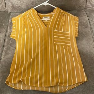 Monteau Los Angeles striped blouse.